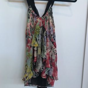 ETRO Floral Silk Tank Top Stunning and Sexy